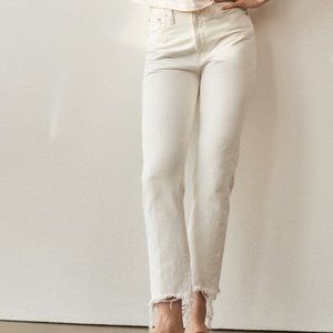 Madewell Perfect Summer Jean White/Raw Hem (28s)